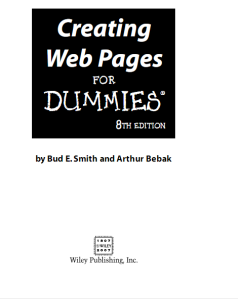 Creating Web Pages for DUMmIES 8th download